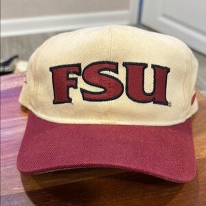 Nike Beige and Maroon Cap